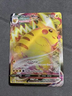 Pokemon Pikachu TCG VMAX SWSH Black Star Promo Holo Card SWSH286 NM - Image 1