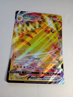 Pokemon Pikachu TCG VMAX SWSH286 Black Star Promo Card Jumbo - Image 1