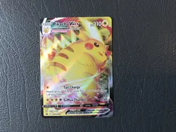 Pokemon Pikachu TCG VMAX SWSH286 Black Star Promo Holo Card Near Mint Condition - Image 1