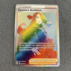 Cynthia's Ambition (Secret) 178/172 Secret Rare SWSH09: Brilliant Stars NM - Image 1