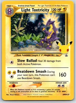 Light Toxtricity SWSH137 Holo Promo Sword & Shield Promo Pokemon Near Mint - Image 1