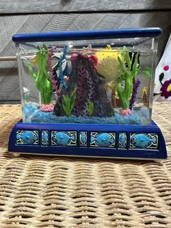 RARE Disney Snow Globe Finding Nemo Aquarium Fish Tank Musical Snowglobe - Image 3