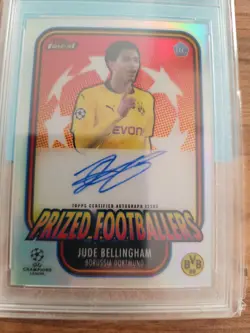 2021 Topps Finest Jude BELLINGHAM Rookie Card /99 On Card Auto! MGC GEM MINT 10 - Image 4