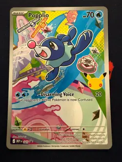 POPPLIO 045 HOLO PROMO ME: MEGA EVOLUTION PROMO POKEMON - Image 1