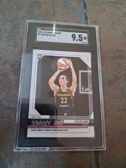 2024 PANINI INSTANT WNBA #1 CAITLIN CLARK ROOKIE RC SGC 9.5 The Jordan of WNBA - Image 1