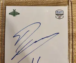 2026 Parkside IndyCar Sketch Card Rinus Veekay Hand Drawn Signature - Image 2