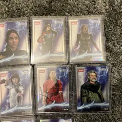 Topps Chrome Marvel Studios Shiny Refractor Bundle Lot of 13 Cards - Image 3