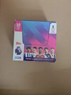 Topps 2026 Premier League Debut Edition Full Box 28 Packets, 280 Cards - Image 1