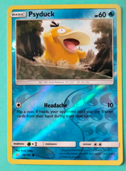 Psyduck Reverse Holo Team Up 26/181 LP/MP Pokemon Card 2019 English - Image 1