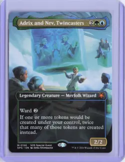 Adrix and Nev, Twincasters(Borderless) 156 Special Guests Magic:The Gathering NM - Image 1