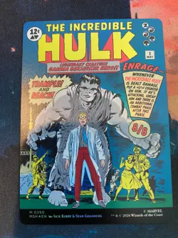 MTG Marvel Super Heroes Bruce Banner Borderless Foil - Image 1