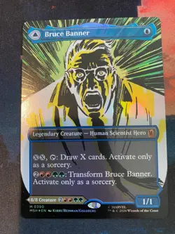 MTG Marvel Super Heroes Bruce Banner Borderless Foil - Image 2