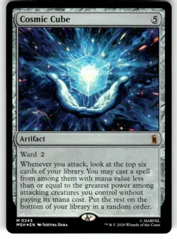 Cosmic Cube 245 Mythic Marvel Super Heroes Magic: The Gathering Foil Near Mint - Image 1
