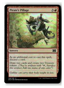 Pirate's Pillage 120 Common Double Masters 2022 Magic: The Gathering Foil LP - Image 1
