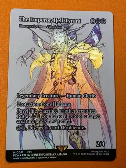 Wizards of the Coast MTG The Emperor, Hell Tyrant #11 Showcase Foil - Image 1