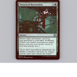 MTG - Unnatural Restoration - Free P+P - Image 1