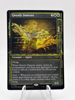Ghostly Dancers 0302 Showcase Foil Duskmourn: House of Horror DSK MTG NM - Image 1