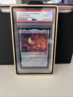 2023 The One Ring Prerelease FOIL Magic MTG Lord of the Rings #246 PSA 10 Pop 9 - Image 1