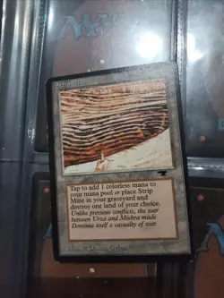 Mtg Strip Mine Set Antiquities All Different Art 4x Rare Exc - Image 2