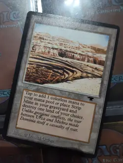Mtg Strip Mine Set Antiquities All Different Art 4x Rare Exc - Image 4