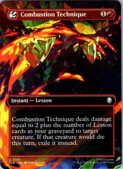 Combustion Technique (Borderless) 301 Avatar: The Last Airbender MTG NM - Image 1