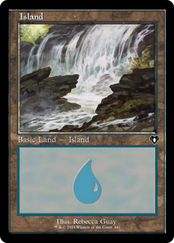Island (441) (Retro) [Commander Masters] Magic MTG - Image 1