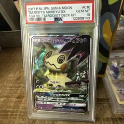 PSA 10 Team Rocket's Mimikyu GX Holo 010/026 SMD Pokemon Card Japanese - Image 1