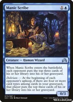 MTG Manic Scribe [SOI - 73] LP - Image 1