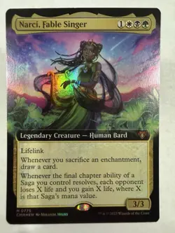 Narci, Fable Singer (Extended Art) Commander Masters Foil CMM 775 - Image 1