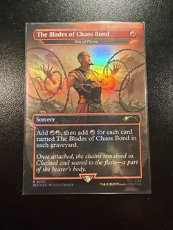 The Blades of Chaos Bond - Rite of Flame Secret Lair Drop Foil - Image 1