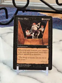 MTG Grave Pact Stronghold Regular Moderately Played - Image 1