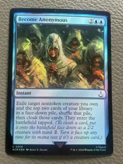 Become Anonymous 14 Universes Beyond: Assassin's Creed MTG Foil NM - Image 1