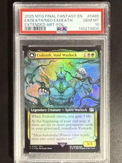 PSA 10 MTG Exdeath, Void Warlock (Extended Art Foil) #485 Final Fantasy *POP 4* - Image 1