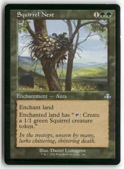Squirrel Nest (Retro Frame) 349 Dominaria Remastered Magic: The Gathering MP - Image 1