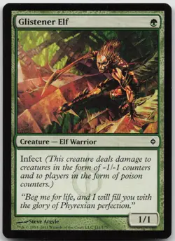LP Glistener Elf 111 Common New Phyrexia Magic: The Gathering 2011 - Image 1