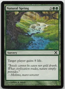 MP Natural Spring 281 Common 10th Edition Magic: The Gathering 2007 - Image 1