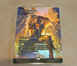 Patriotic Shield - Sword of Fire and Ice Borderless FOIL MSH MTG MINT 🔥🔥🔥 - Image 1