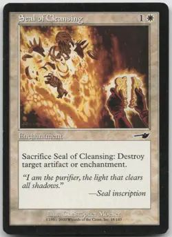MP Seal of Cleansing 18 Common Nemesis Magic: The Gathering 2000 - Image 1