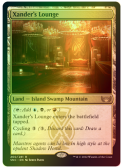 Xander's Lounge - FOIL - NM MTG SNC - Streets of New Capenna 260/281 Rare - Image 5