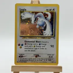 POKEMON TCG! SWIRL Lugia 9/111 Holo Rare Unlimited Neo Genesis WOTC - Image 1