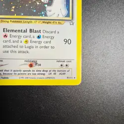 Pokemon Lugia Neo Genesis Holo 9/111 Unlimited Rare Mp - Image 2