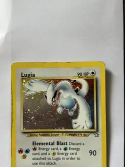 Lugia TCG Neo Genesis Unlimited Holo Rare Pokemon Card 9/111 HP - Image 2