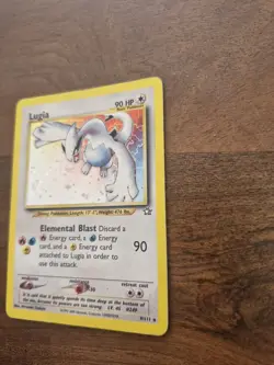 Lugia TCG Neo Genesis Unlimited Holo Rare Pokemon Card 9/111 LP - MP - Image 2