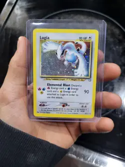 2000 Lugia 9/111 - Neo Genesis Unlimited Holo Rare - Pokemon TCG - LP - Image 1