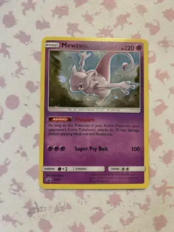 Pokemon TCG Mewtwo SM77 Black Star Promo Holo Card 2017 - Image 1