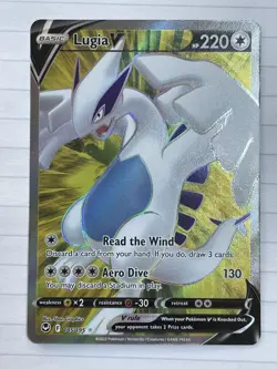 Pokemon Card TCG Lugia v Silver Tempest 185/195 Holo Ultra Rare - Image 1