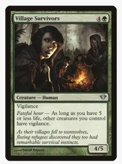 Village Survivors | MTG DKA | EDH Commander Human Fateful Hour Anthem | LP - Image 1