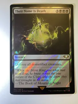 MTG - Their Name Is Death Surge Foil Warhammer 40,000 In Hand NM - Image 1