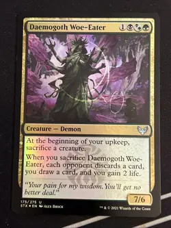 1x Foil Daemogoth Woe-Eater (175) Strixhaven: School of Mages LP MTG Magic x1 - Image 1