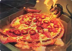 Art Series: Teenage Mutant Ninja Turtles #11 Spicy Oatmeal Pizza Art Card - Image 1